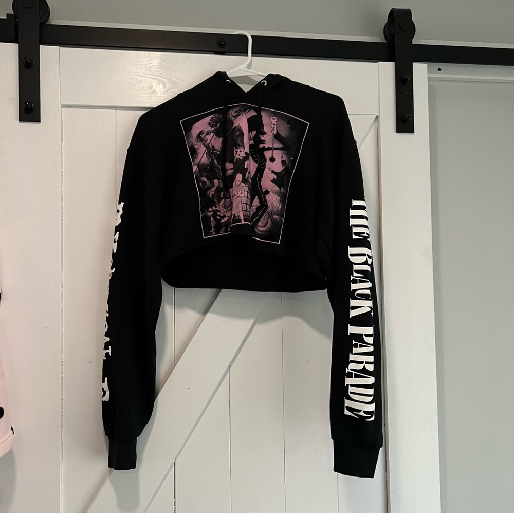 My Chemical Romance Black Parade Crop Hoodie